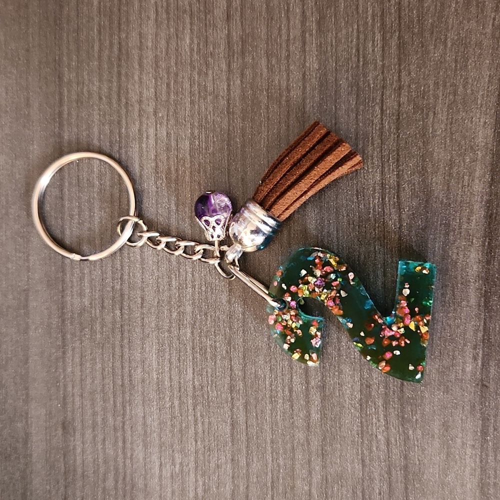 Number "2" Resin Keychain